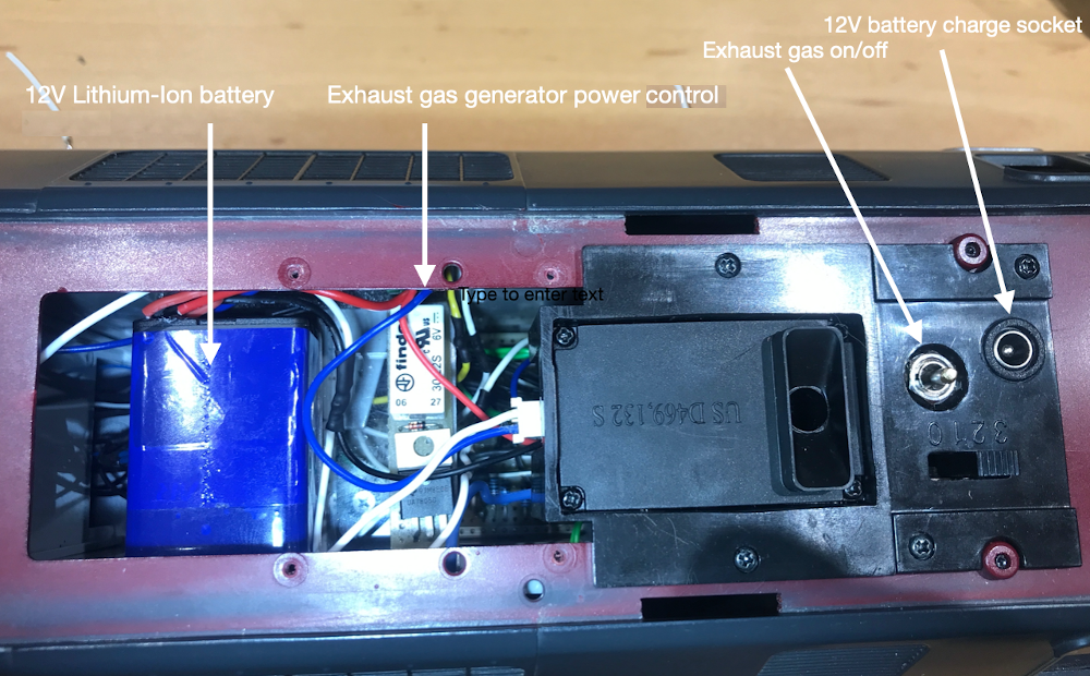 12V for the smoke generators starting at 5.5V track voltage