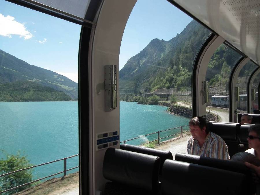 Passengers are not allowed to take a dip in the water...