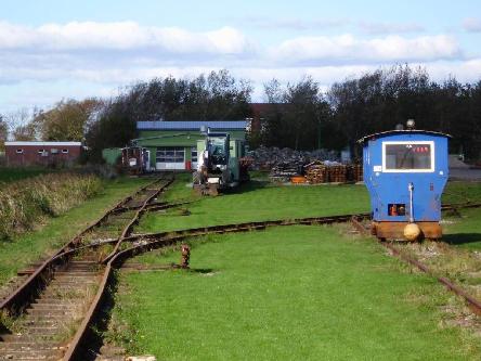 shed and tracks at the engine facilities