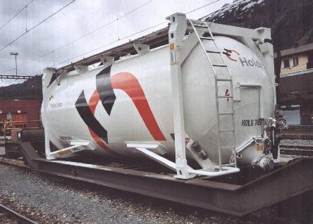 Car with cement container