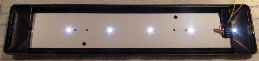 1.5mm polystyrene plate for mounting the illu inside the roof
