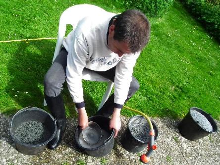 Washing gold ..err.. gravel