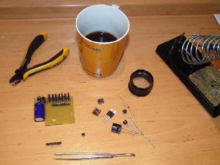 Soldering work