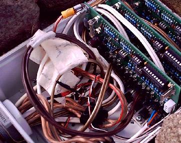 Junction box located in the garden