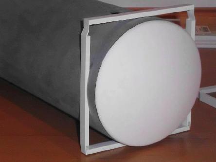 Outer frame on the rear side
