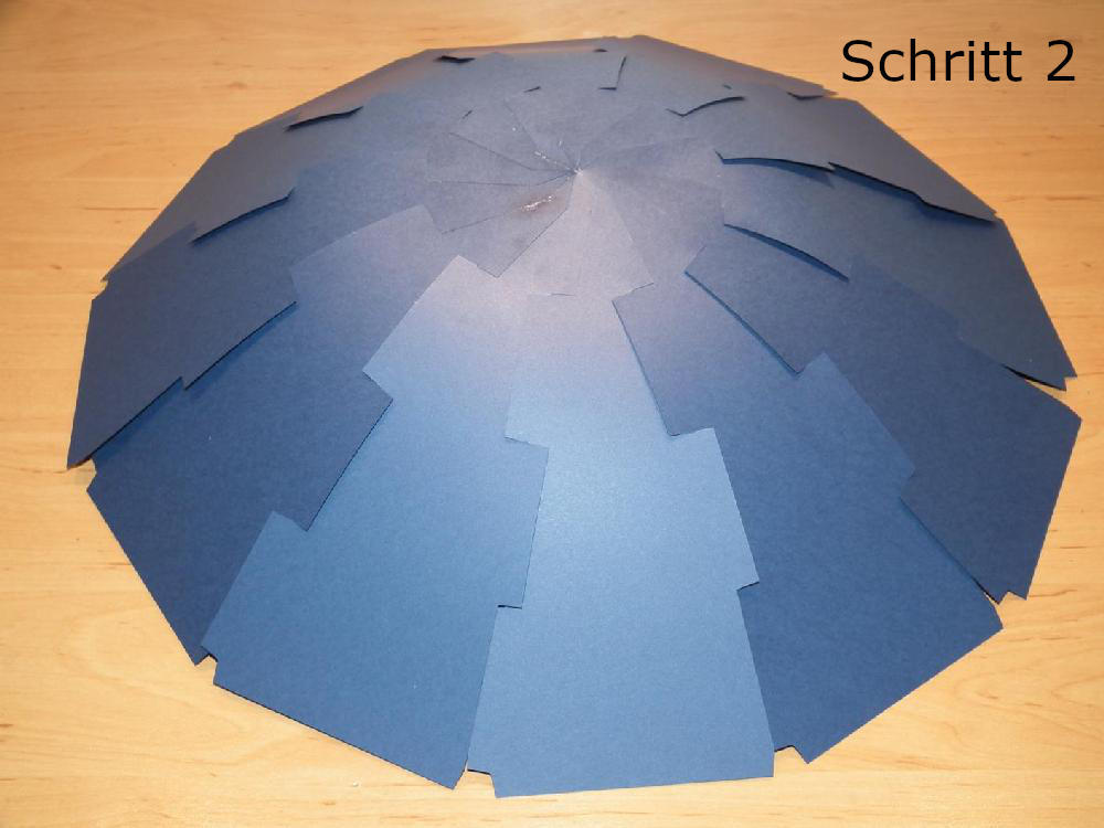 Schritt 2 - weitere Verklebung der Laschen