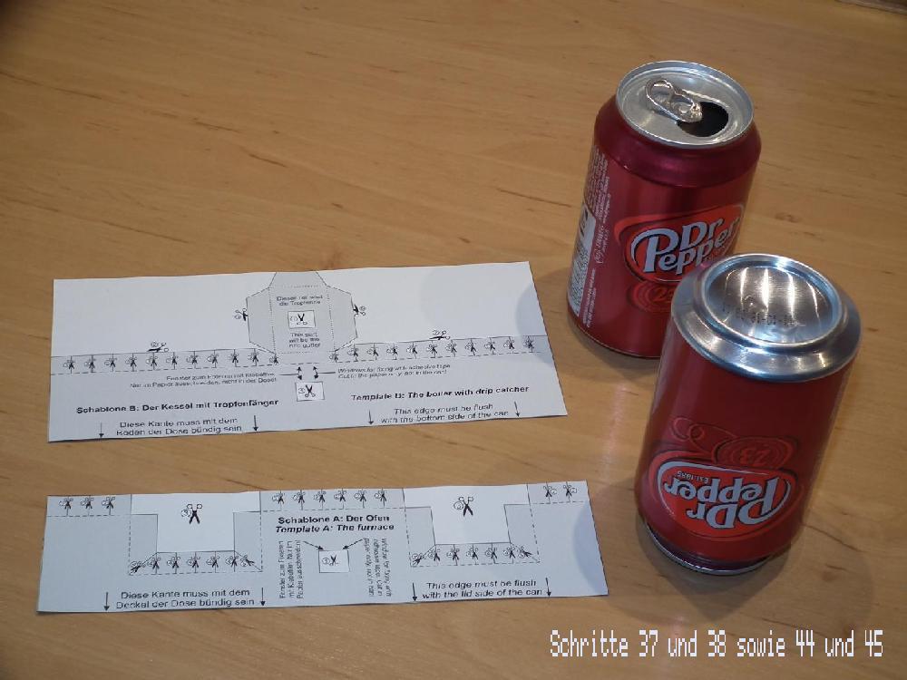 Schritte 37 und 38 sowie 44 und 45