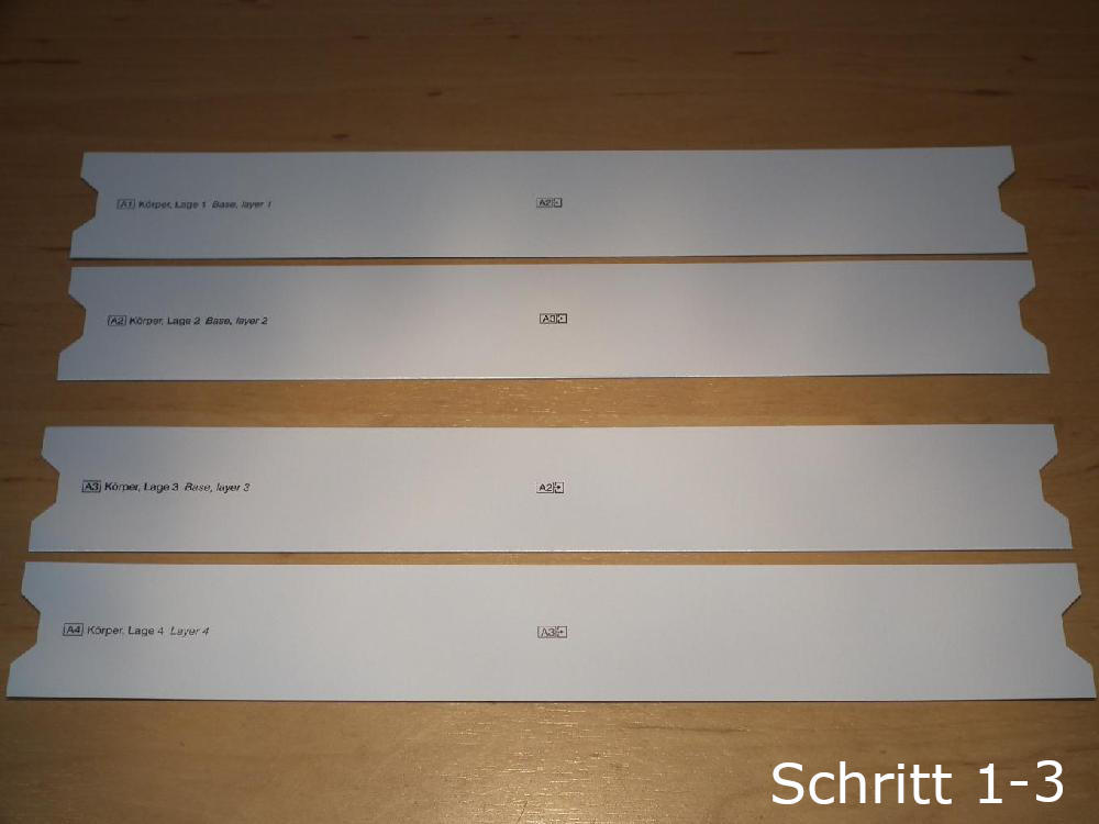 Teile fuer Schritt 1 - 3