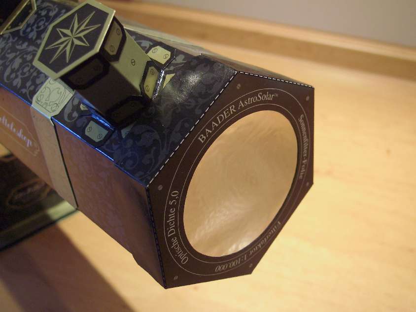 Sonnenfilter fertig