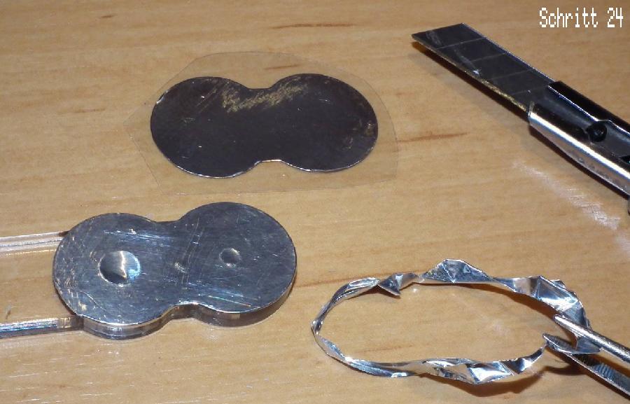Aufbringung der Aluminiumfolie